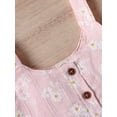 thumbnail image 4 of hirigin Baby Girl Vest Tops, Shorts Suit, Sleeveless U Neck Blouse Casual Buttons Summer Pants, 4 of 9
