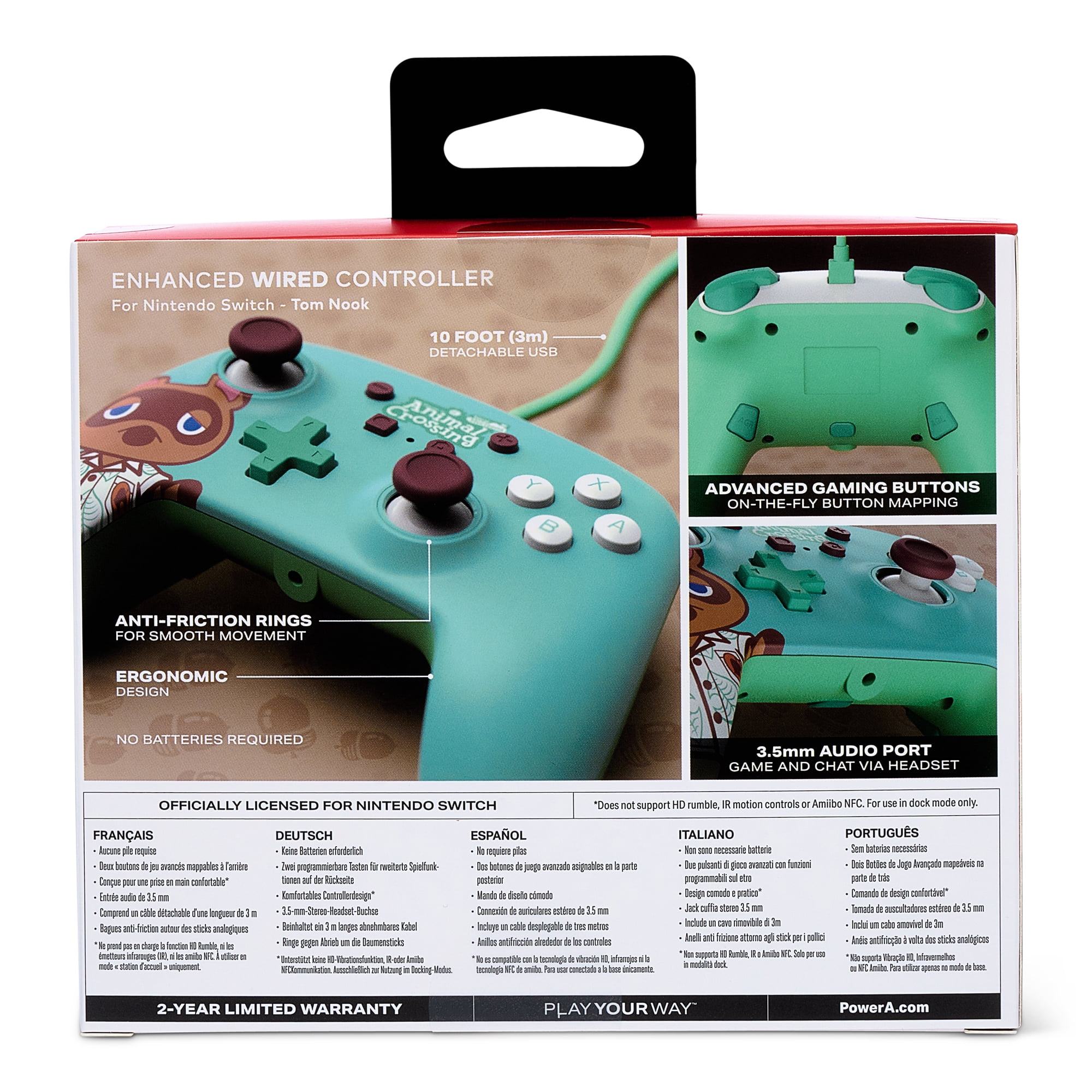 Nintendo Switch - tomtom Faceoff Deluxe Wired Controller for Switch: ACNH Tom Nook