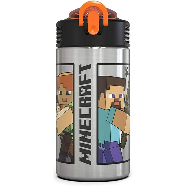 Botella de agua Zak Designs Minecraft de acero inoxidable 460 ml Zak Designs NA