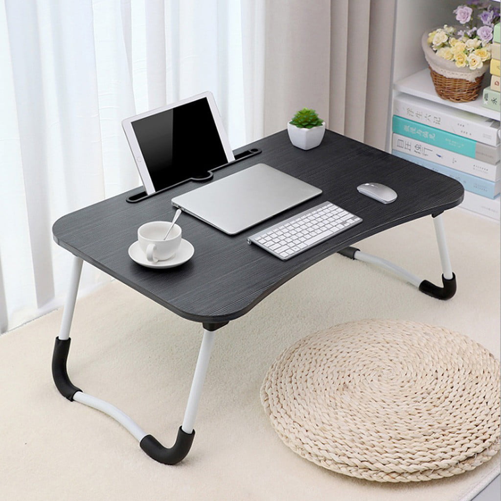 USA Large Bed Tray Foldable Portable Multifunction Laptop Desk Lazy Laptop Table 