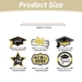 thumbnail image 3 of WMGHA Graduation Decorations Class of 2025- 6pcs Black and Gold Graduation Table Centerpieces Sticks Table Toppers for College High School Congrats Grad Party Supplies, 3 of 8