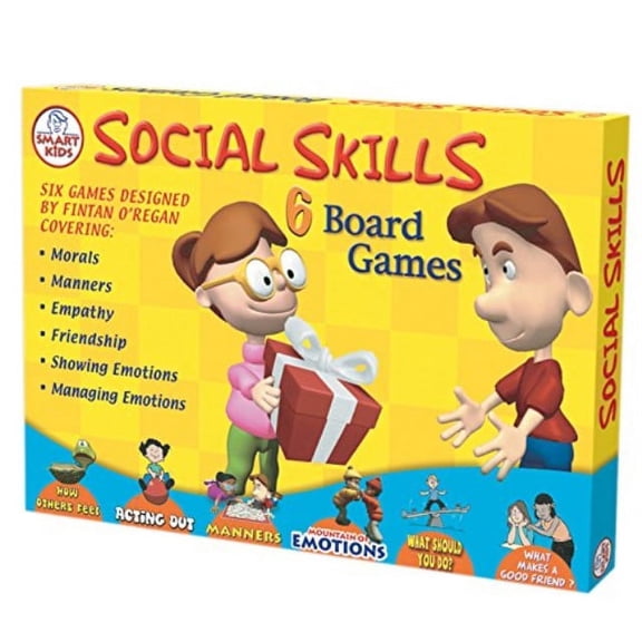Didax Educational Resources Social Skills Board Games 6 Pack, Multicolor