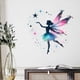 thumbnail image 1 of Adhesivos de pared de PVC, bailarina de ballet, hada y mariposa, 40 x 60 cm, 1 of 3