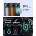 thumbnail image 3 of [NO.1 Magnetic] for Google Pixel 8 Pro Case with MagSafe [Military Grade Drop Tested][Translucent Matte][Anti-Fingerprint]Slim Case Soft Silicone Bumper for Google Pixel 8 Pro Phone Case,Black, 3 of 8