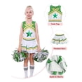 thumbnail image 5 of LOLANTA Girls Cheerleading Outfit Cheer Costume For Girls Sleeveless Crop Top&Skirt&Socks&Pom Poms, 5 of 7