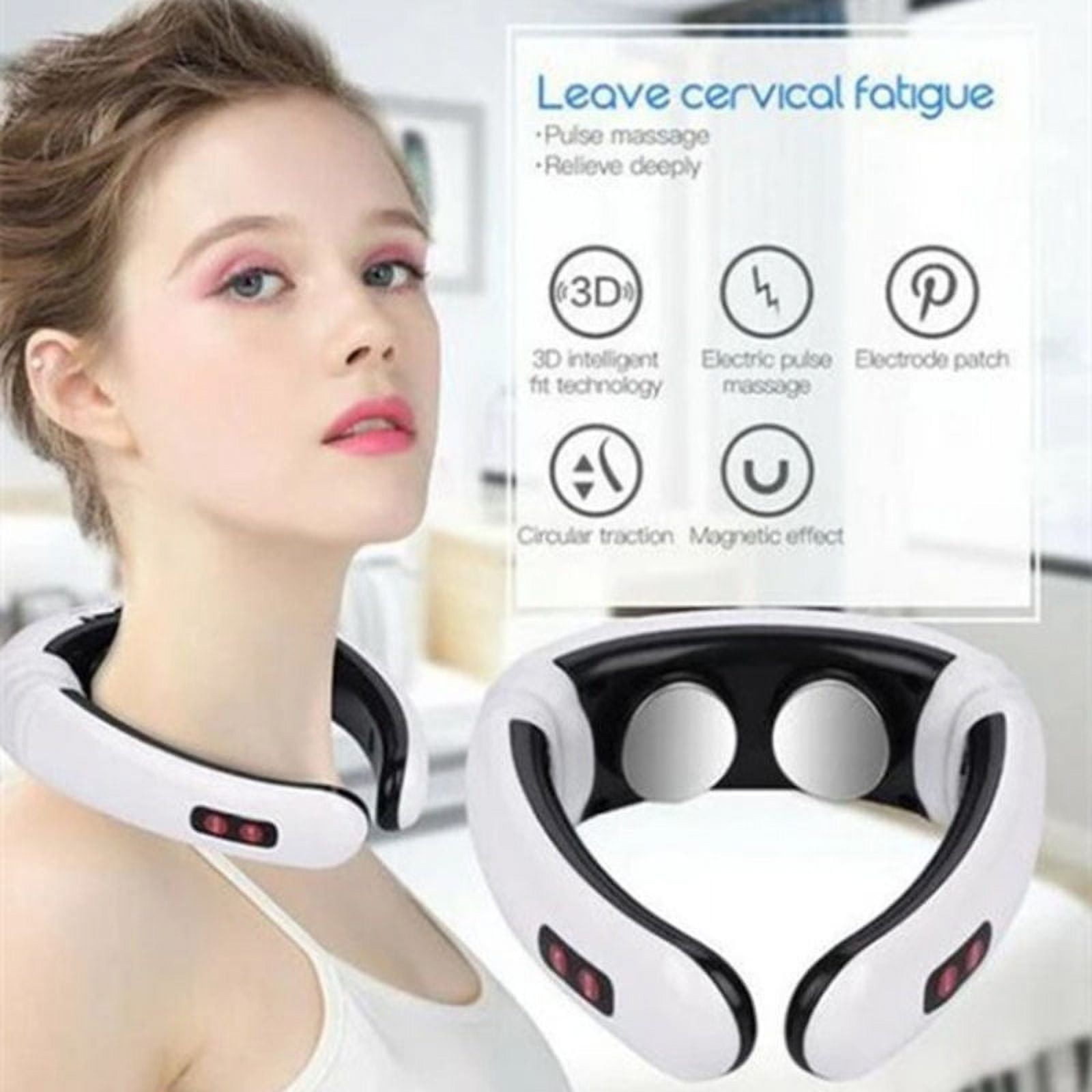 Portable Neck Massager For Arthritis And Neck Pain, Neck And Body Massager, Heated Neck Massager With 6 Massage Modes & 15 Levels of Intensity