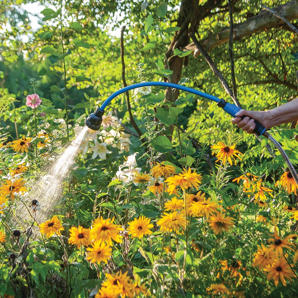 Flexible Watering Wand Sprinkler, Features 9 Different Spray Patterns, Made  of Durable Plastic - Measures 29 1/2