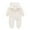White, variant on FRSASU Kids Clothes ,Toddler Baby Boys Girls Color Plush Cute Bear Ears Winter Thick Jumpsuit Romper