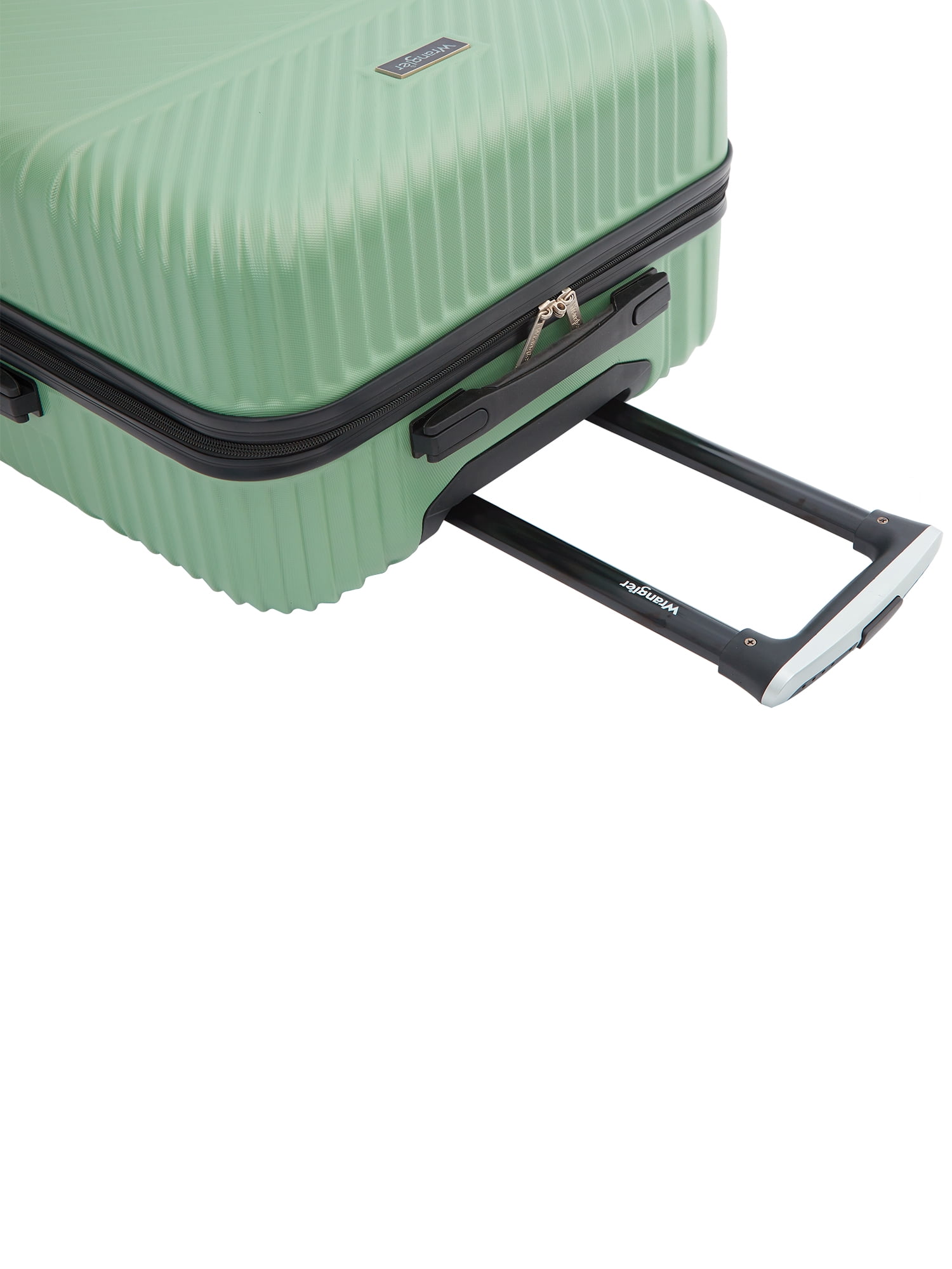 Wrangler 4 Pc Hardside Spinner Luggage Set with 20" & 25" Suitcases and Packing Cubes, Green