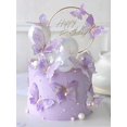 thumbnail image 2 of 10pcs Butterfly Cake Toppers, Birthday Baking Decorations, Mini Butterfly Cupcake Toppers, 2 of 4