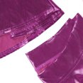 thumbnail image 5 of HDE Women's Shiny Liquid Metallic Wet Look Flared Pleated Skater Skirt Hot Pink S, 5 of 6