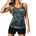 thumbnail image 4 of Plus Size Bathing Suit For Women Floral Tankini Swimsuits Bathing Suits Two Piece Tankini Tops Bikini Bottoms, 4 of 8