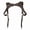 Brown, variant on Men's Vintage Leather Harness Suspender, Adjustable Strap Body Chest Harness for Party