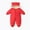 Red, variant on Baby Girls Boys Warm Hooded Snowsuit Jumpsuit Down Coat Romper Padded Outwear Jacket Snow Wear Jackets Outwear For 6-12 Months