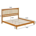 thumbnail image 6 of Mission Queen Solid Wood Low Profile Platform Bed in Light Toffee, 6 of 10