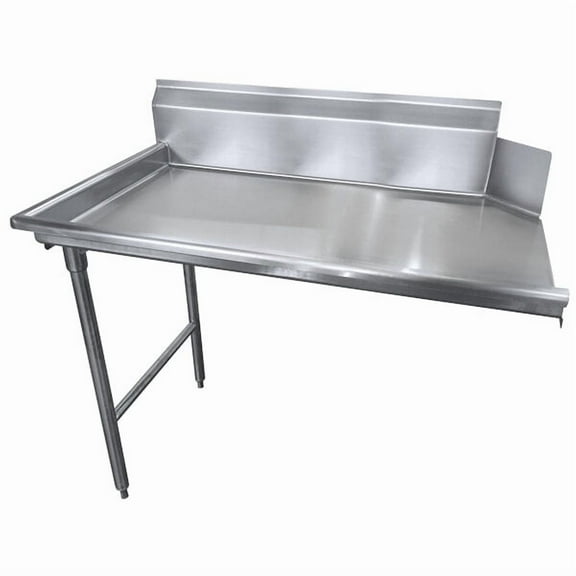 48''x30''x44'' Stainless Steel Clean Straight Dishtable - Left Table, NSF Clean Dish Table