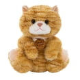 thumbnail image 1 of Peluche de peluche con dibujos animados de gato atigrado naranja de 25 cm, 1 of 2