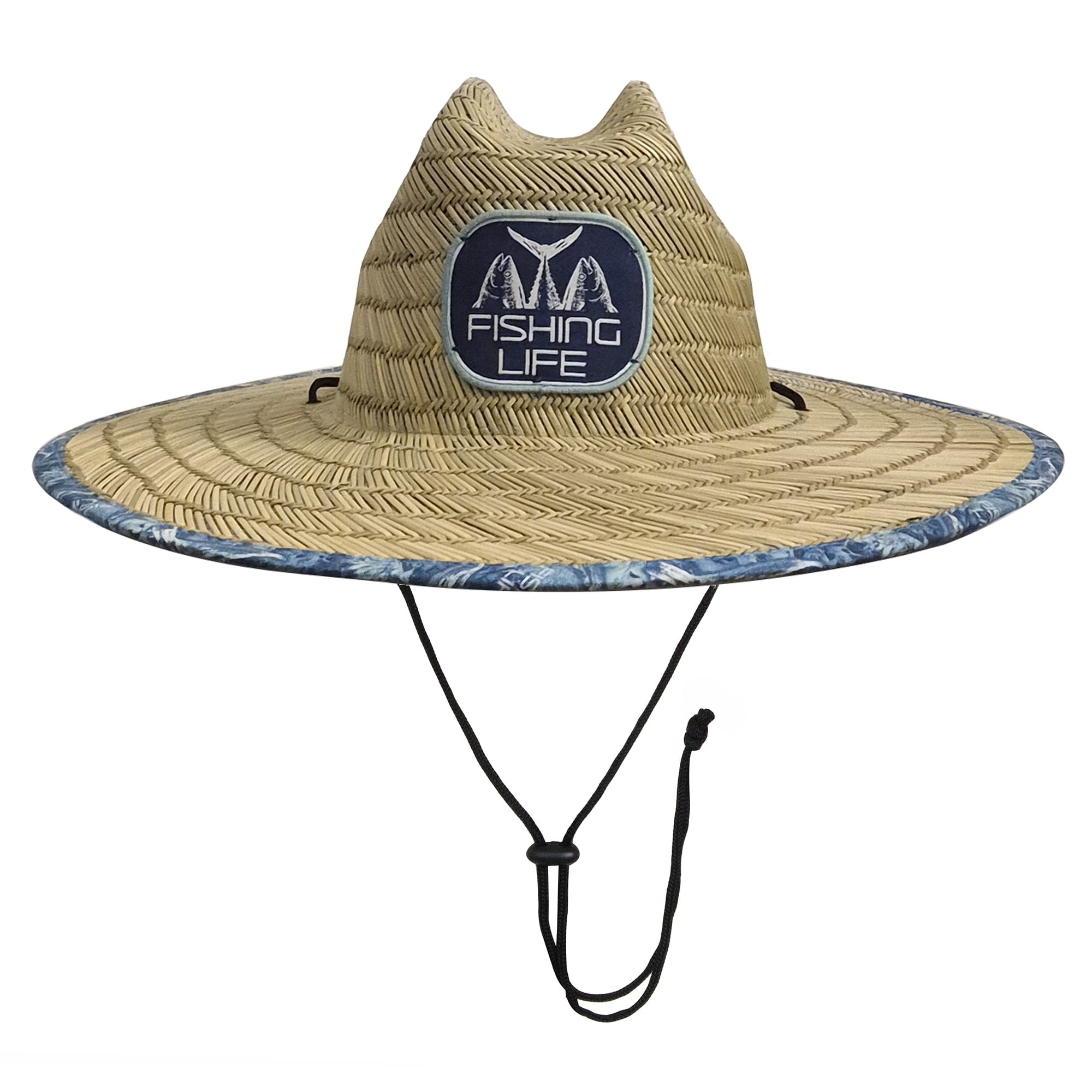 Fishing Life Catch of the Day Straw Lifeguard Hat - Adult Unisex