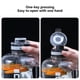 thumbnail image 4 of Jarra de agua de plástico de gran capacidad de 1600 ml, vaso grande para hombres y mujeres, taza deportiva espacial, portátil, para exteriores, con cuerda, cubo divertido., 4 of 9