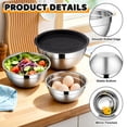 thumbnail image 5 of Walchoice Mixing Bowls with Lid Set of 4, Stainless Steel Nesting Metal Bowls for Kitchen Storage, Ideal for Preparing Cooking Serving Freezing, Size 0.7 & 1.2 & 2 & 2.5 QT - Black, 5 of 7