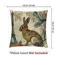 thumbnail image 4 of Hopper Country Vintage Animal Pillow Case Cotton Decoration Cute Rabbit, Classical Double Garden Flower Pillow Case, Various Sizes, Set of 2, 4 of 7