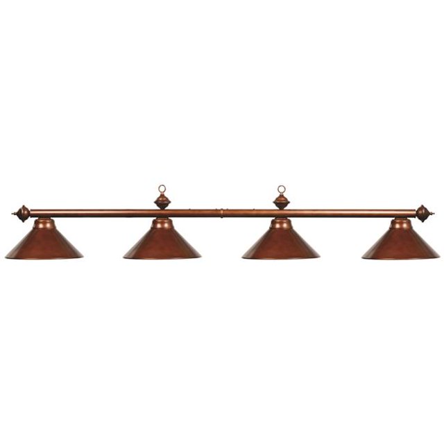 78 in. 4 Light Fixture Billiard Light - Chestnut