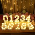 thumbnail image 2 of Letreros de marquesina que funcionan con pilas, decoración con letras LED con plástico de alta calidad para un uso portátil y flexible en diversas ocasiones, 2 of 6
