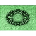 thumbnail image 1 of Ahgly Company Indoor Rectangle Medallion Emerald Green Traditional Area Rugs, 5' x 8', 1 of 4