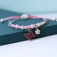 thumbnail image 3 of Hyasfey Girlfriend Bracelet Flower Butterfly Weaving Women Charm Sweet Braided Bracelet Fashion Accessory, 3 of 8