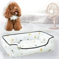 thumbnail image 4 of JoyMoreToys Pet Bed for Medium Small Pet, 19.7x13.8 Inch, Rectangle Washable Pet Sleeping Bed, Soft Cozy Beds for Indoor Outdoor Pet Rest, Pet Sofa Bed with Anti-Slip Bottom, 4 of 6