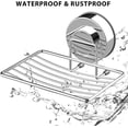 thumbnail image 4 of Super Powerful Vacuum Suction Cup Shower Soap Dish Holder, 304 Stainless Steel Bar Soap Sponge Holder for Shower, Bathroom and Kitchen Sink, 4 of 8