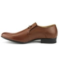 thumbnail image 2 of J'aime Aldo Majestic Men's 19592 Casual Dress Leather Lining Slip On Loafers Shoes, Cognac Waxi, 8.5, 2 of 3