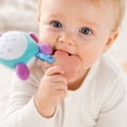 thumbnail image 5 of Plumora Plush Animal Teether Wind Chime Toy - Hanging for Car Seat, Stroller, and Crib, Soft Stuffed Figurine with Rattle, Soothes Gums, Great Baby Car Toy, Non-Toxic., 5 of 6