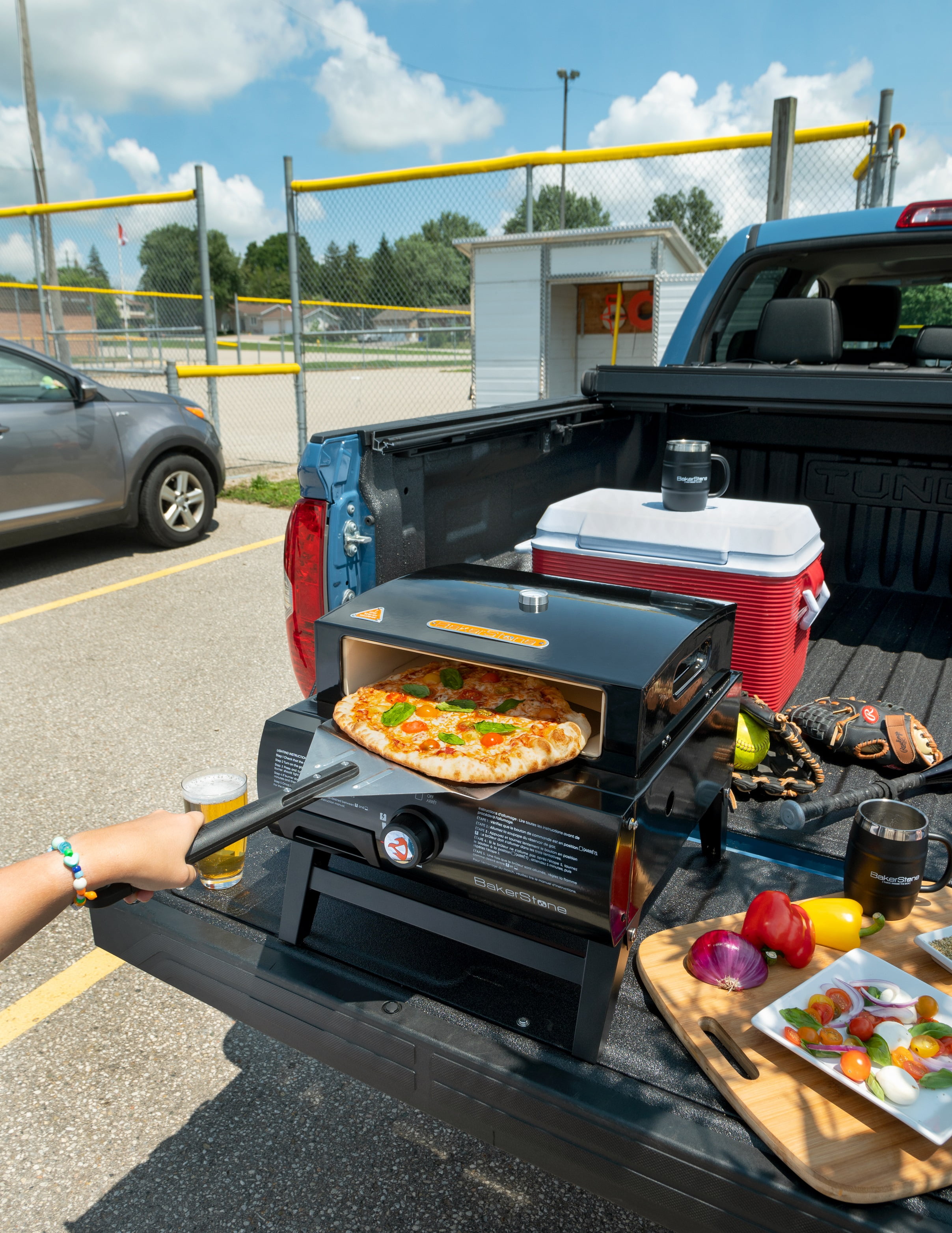 BakerStone Basics Series Portable Gas Pizza Oven and Griddle Combo