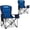 Blue, variant on Oversized Folding Camping Chair - 450lbs Support with Padded Cushion Cooler Pockets - Heavy Duty Collapsible Chairs for Sports Garden Beach Fishing Black