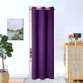 thumbnail image 2 of Window treatment panels thermal insulated with grommets curtains drapes for bedroom, living room 1 panel , 37 inch by 63 inch, purple color K68, 2 of 6
