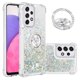 thumbnail image 1 of Funda para Samsung Galaxy A33 5G con Brillo Líquido Flotante, Purpurina, Parachoques y Anillo Giratorio Soporte, 1 of 5