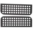 thumbnail image 3 of uds calcomanías para ventana de puerta trasera cubierta de Panel de vidrio de aleación de aluminio ajuste para Wrangler JL Gladiator JT Unlimited 4 puertas tipo A, 3 of 5