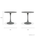 thumbnail image 4 of Mesa Exterior Plastico Pequeña Mundo In Vittoria 80 Minimalista Circular, 4 of 8