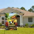 thumbnail image 2 of Amhnf Colorful Roosters On Fence Garden Flag For Home Outdoor Garden Yard Decor 12x18 inch, 2 of 5