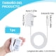 thumbnail image 2 of Adaptr de Corriente de 15W para Echo Dot (3ª, 4ª, 5ª Gen) y Echo Pop, Altavoz Inteligente y TV Cube - Cable de Enchufe de Pared Blanco de 2 Metros, 2 of 3