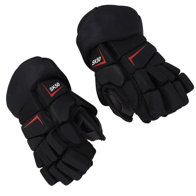 Guantes de hockey Sobre Hielo, 1 Par de Guantes de hockey Sobre Rodillos de Espuma Duraderos Con Acolchado Adicional, Guantes de Hockey de Espuma para