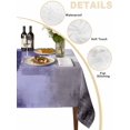 thumbnail image 2 of Purple Gray Table Cloth, Modern Oil Painted Art Abstract Geometric Waterproof Tablecloth for Rectangle Tables, Reusable Washable Fabric Table Cover for Restaurant Kitchen Dining Tables 60"x102", 2 of 6