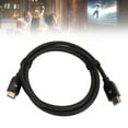 thumbnail image 1 of Video Cable, Black Display Cable HD Multimedia Interface 2.1 PVC Cord High Speed Support 4K 2160P 8K Durable Video HD Cable For  TV Game PC Laptop, 1 of 8