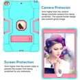 thumbnail image 3 of Mignova for New iPad 7th Generation 10.2" 2019 / iPad 10.2 Case, Hybrid Rugged Heavy Duty Defender Shockproof Protective with Built-in Kickstand for Apple iPad 10.2 Inch 2019 (Green/Pink), 3 of 7