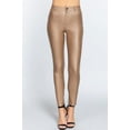 thumbnail image 2 of Women's Casual Faux Leather PU Coated Long Pants, 2 of 4