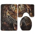 thumbnail image 1 of ABPHQTO Tigre Juego de alfombras de baño de 3 piezas Alfombra de baño Alfombra de contorno y tapa de inodoro ABPHQTO Cont-CHAPPLE-32982, 1 of 2