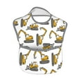 thumbnail image 2 of Susaid Funny Excavator Print Bibs for Babies Toddlers Adjustable Waterproof Free Soft Durable Bibs for eating with Large Pocket Food Catcher, 2 of 8