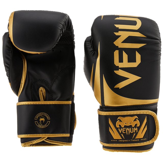 Guantes de boxeo Venum Challenger 2.0 negro/dorado 10 oz