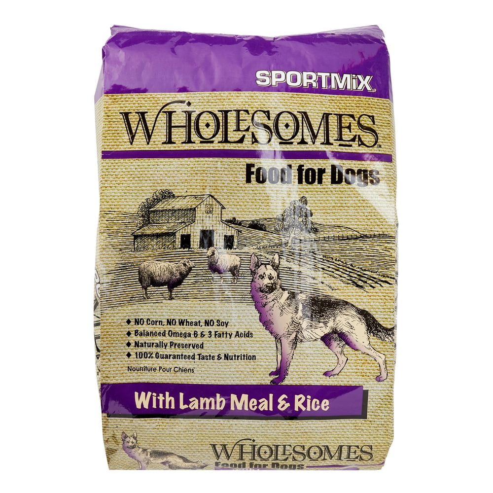 SportMix Wholesomes Lamb Meal & Rice Formula Dry Dog Food, 40 Lb